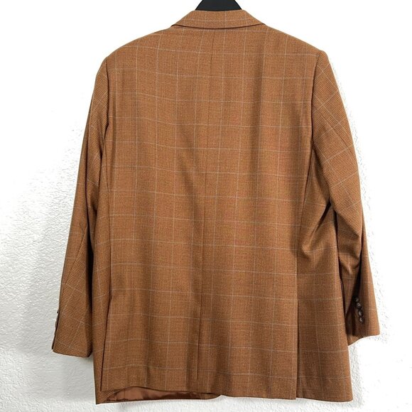 NH 1888 Italy Houndstooth Check 100% Wool Blazer 3 Button Men's Size 41R - Picture 8 of 12